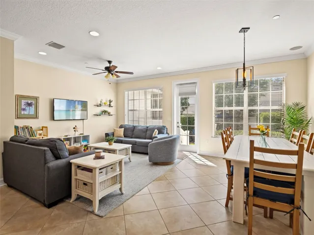 Abundant natural light and gorgeous views to the lushly landscaped patio.
