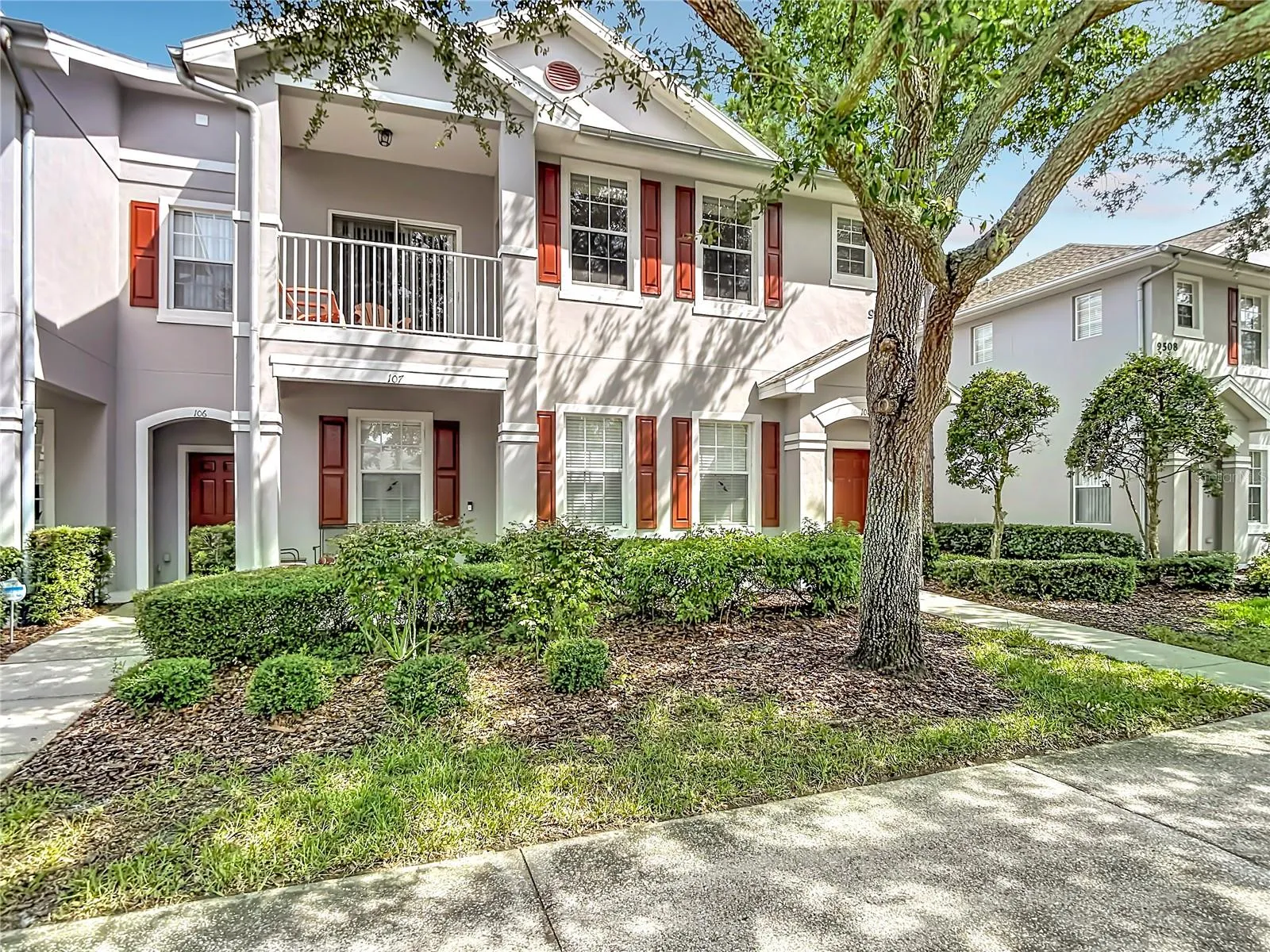 9502 W Park Village 108 shows unit balcony 2nd floor