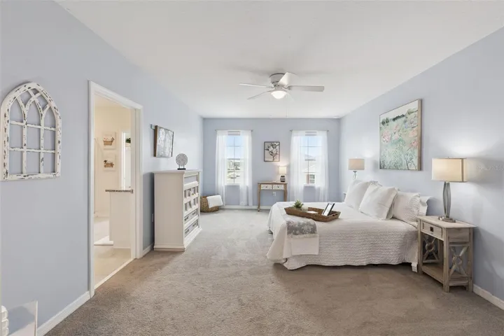 Upstairs to the immediate left you will find an oversized owners retreat!