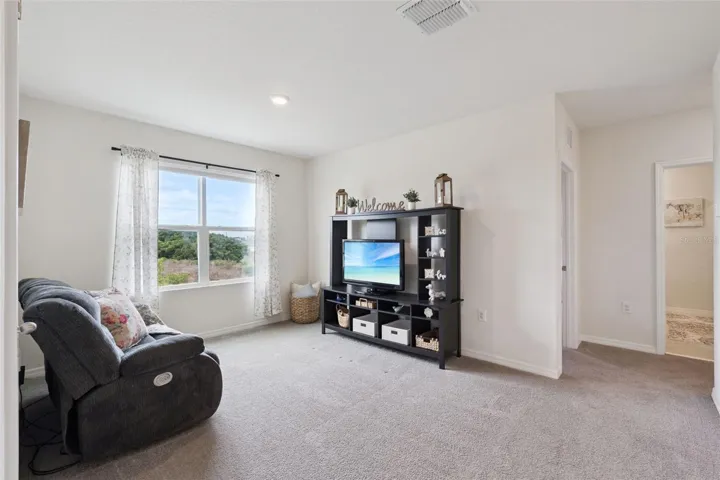 Nice size loft provides extra living space!