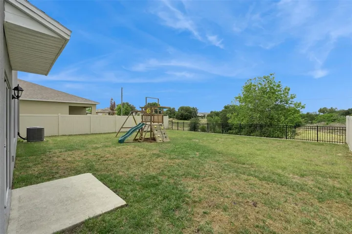 Large fenced in yard with plenty of room for a pool!