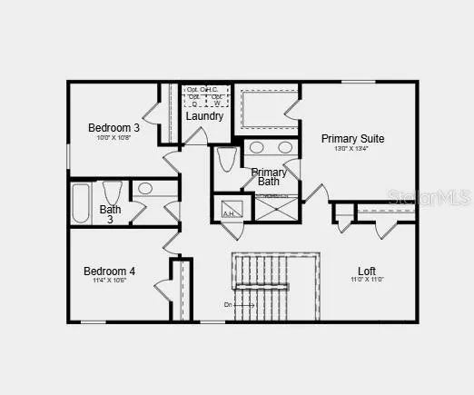 Additional Highlights Include: top load washer and dryer, refrigerator, extended LVP flooring on main level, and whole house blinds.