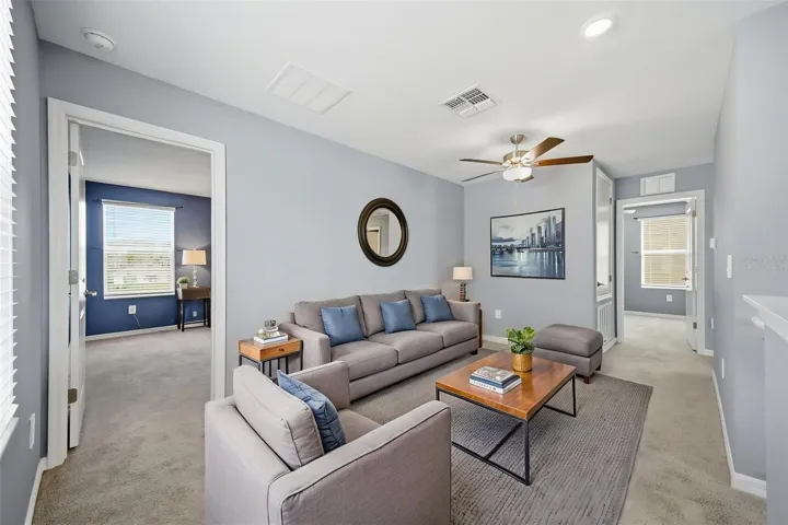 Virtually staged Loft