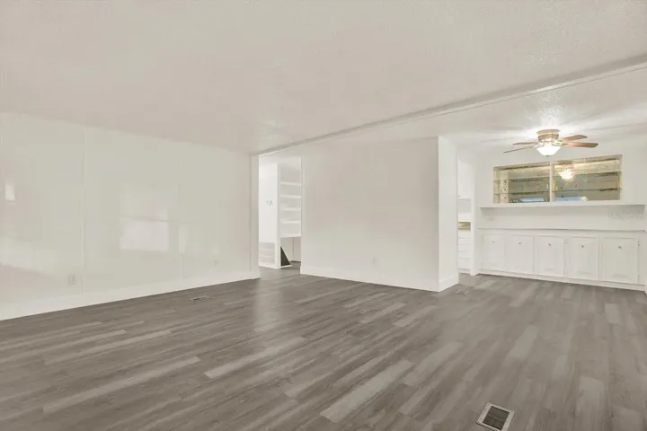 Living room facing Kitchen/Dining