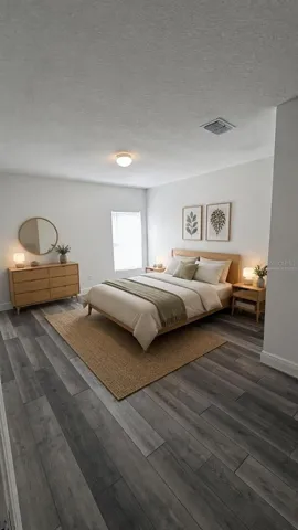 Virtually Staged Bedroom