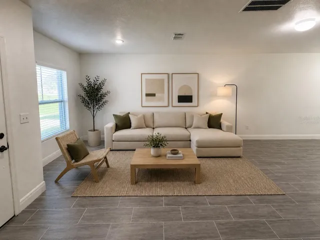 Virtually Staged Living Room
