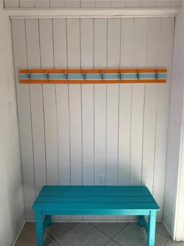 Entry Bench and Towel Area
