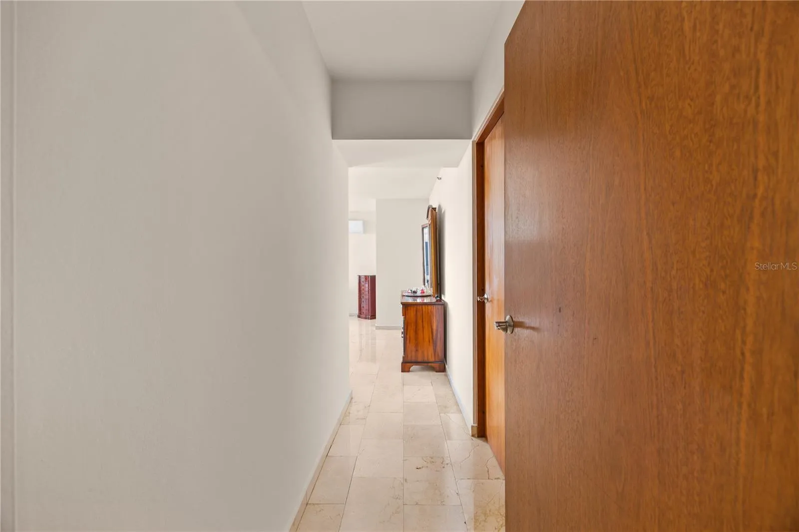 The primary bedroom was thoughtfully designed to feel completely private, with this hallway creating a quiet separation from the rest of the home. A true retreat within the residence.