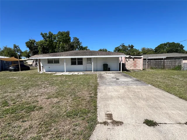 Front exterior and driveway
