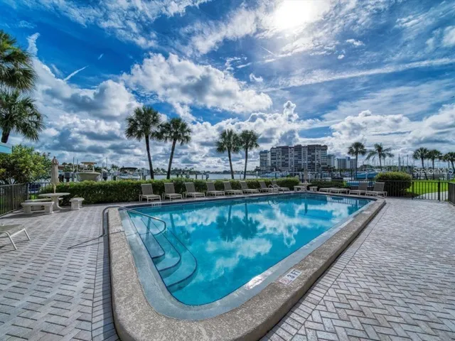 Heated water-front pool