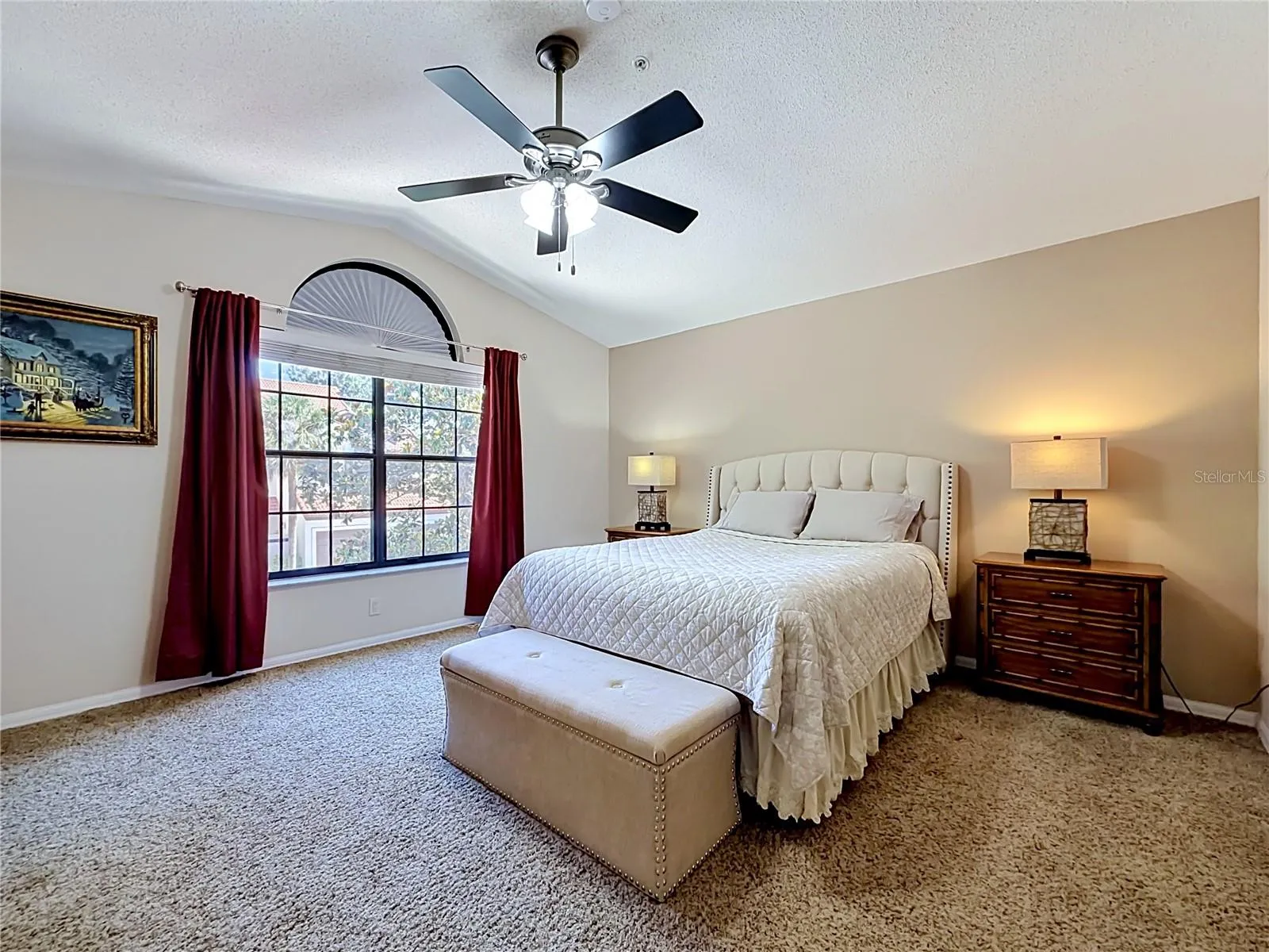 Spacious primary bedroom