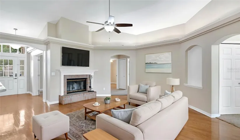 living room (virtually staged)