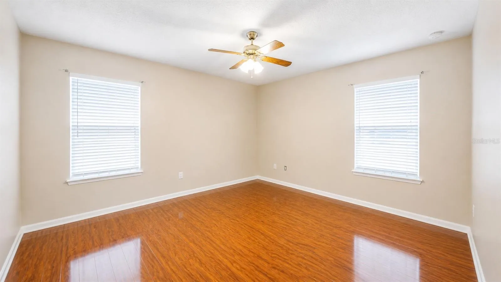 Large primary bedroom in the back of the house on the second floor