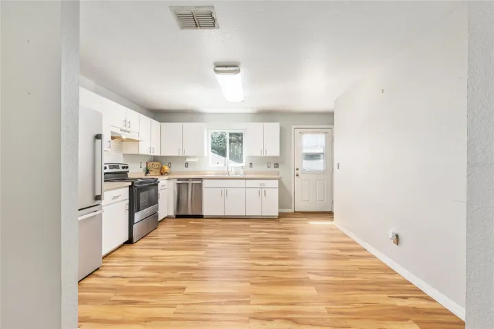 Kitchen with Door to Backyard