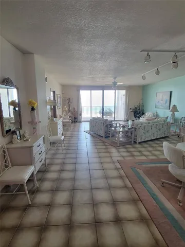 Living area with ocean view