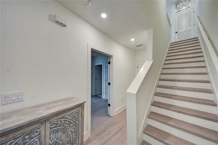 Staircase leading to level 2