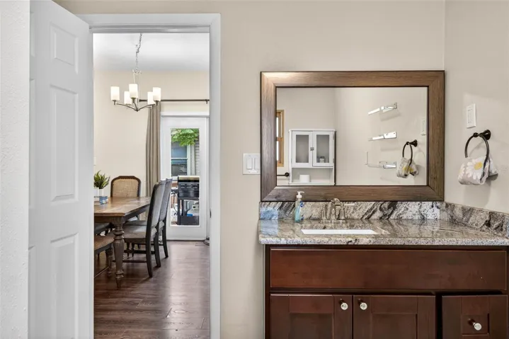 granite single vanity