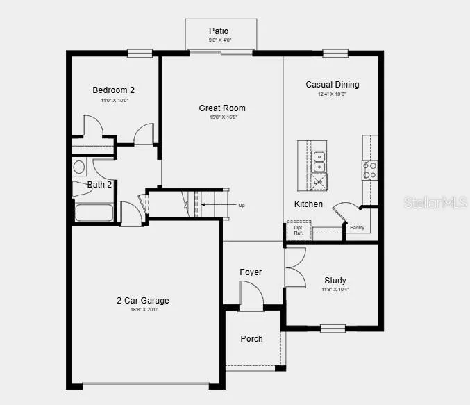 Additional Highlights Include: GE refrigerator, washer and dryer, extended LVP flooring on the main floor, and window blinds throughout the whole house.