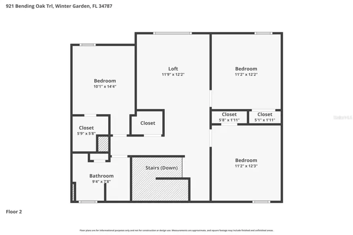 Upstairs Floor Plan