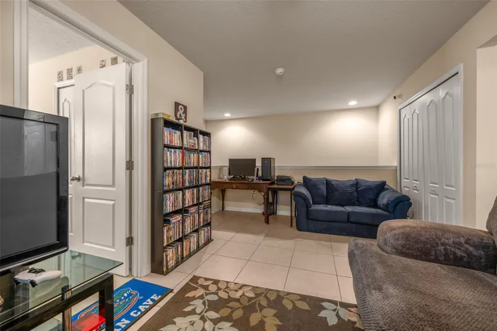 upstairs