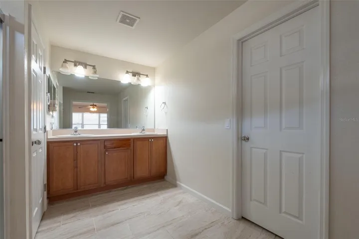 Spacious walk in Closet off vanity area.