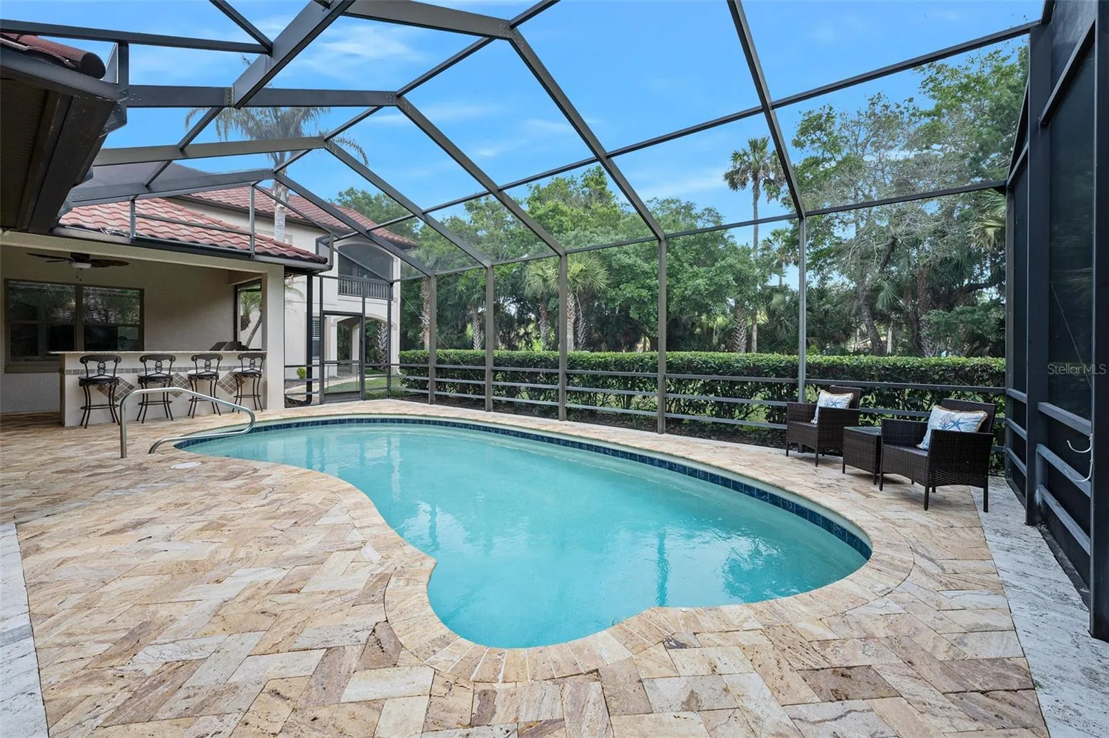 Paver pool deck