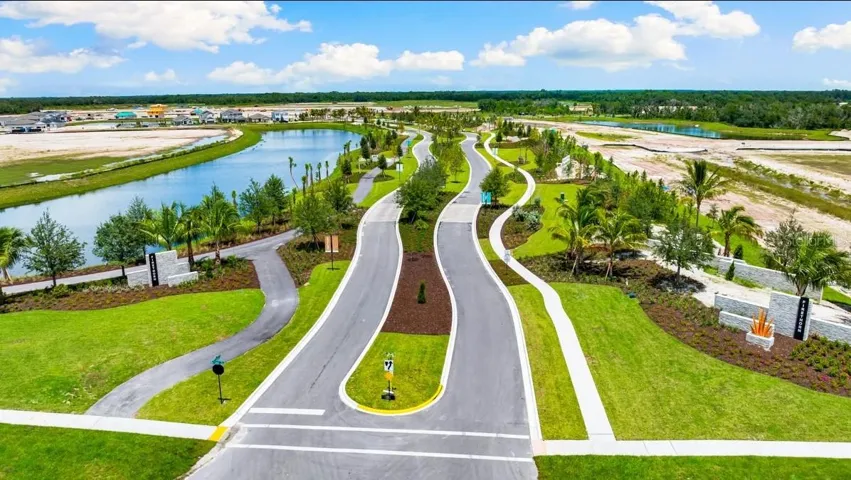 The Towns at Firethorn Community Entrance