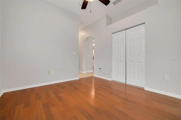 Den with large closet