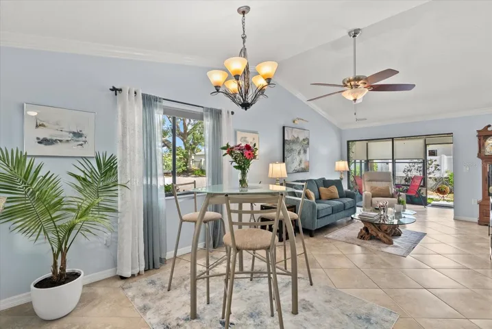 Open Floor Plan with Cathedral Ceilings.