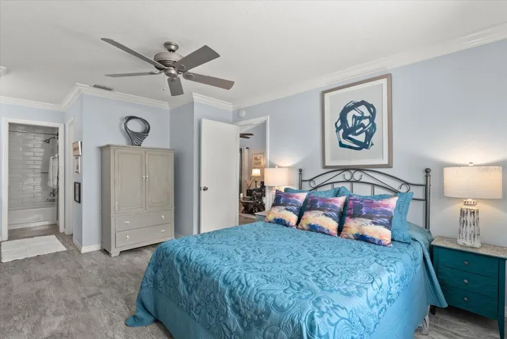 Primary Suite with a large walk-in closet.
