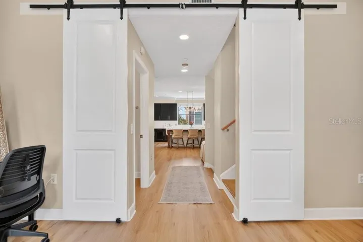 From Office to Living Room/Kitchen