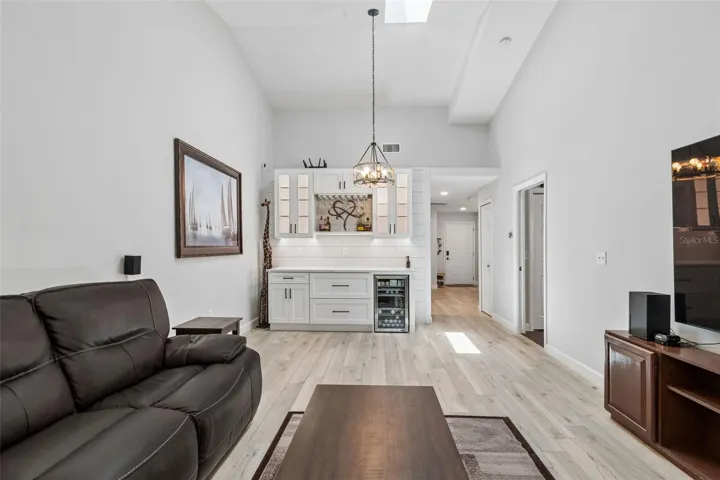 Open floor plan from the back of the home