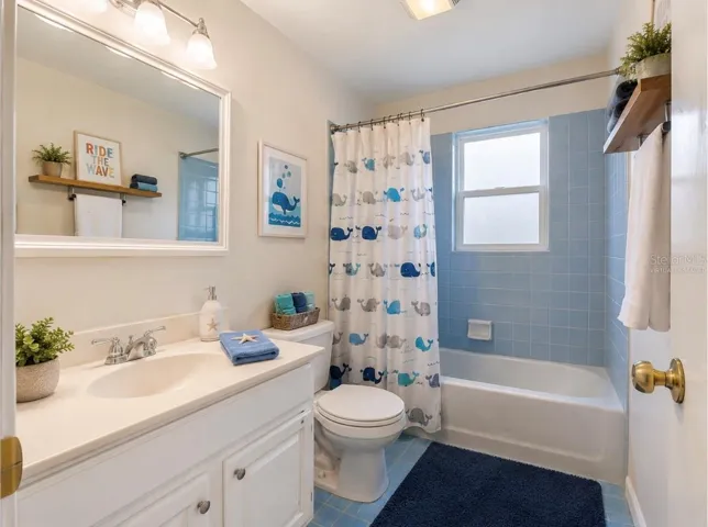 Virtually Staged guest bathroom
