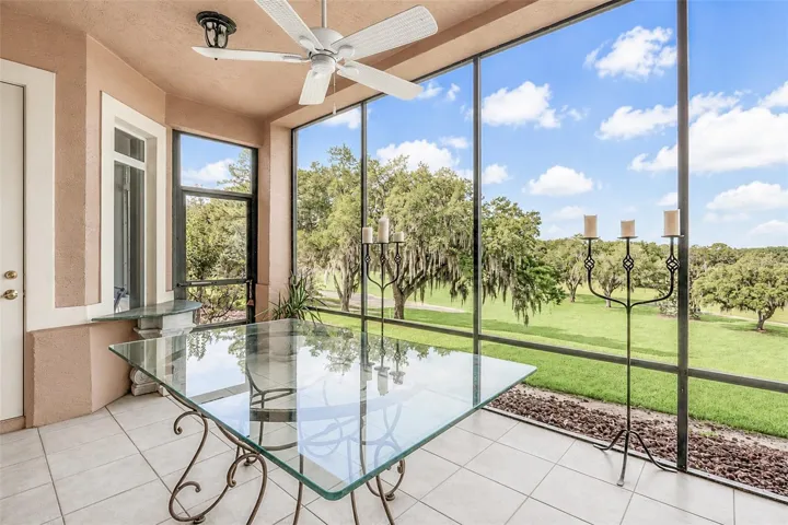 Screened Patio w/Golf Course Views