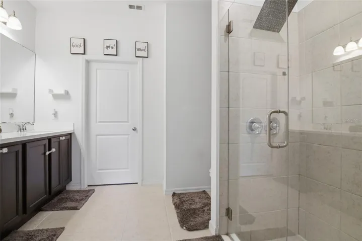 Primary Bathroom dual sinks and dual shower heads