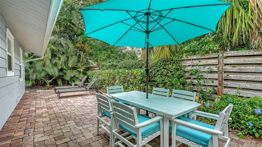 Fully Fenced backyard