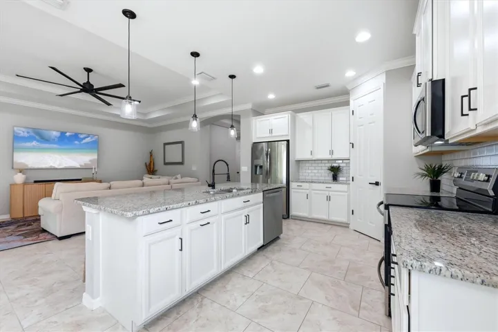 Kitchen and living room