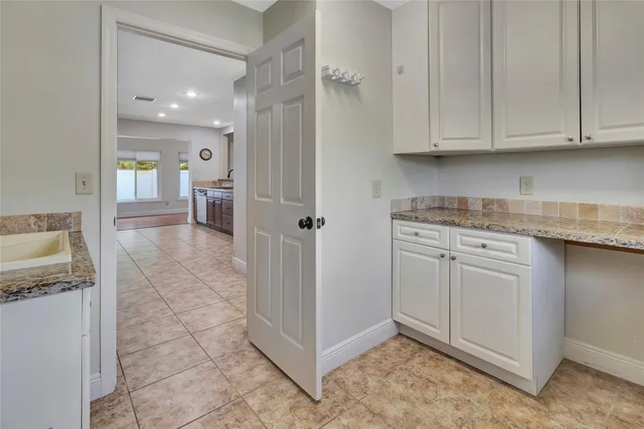 Laundry Room with sink and folding area