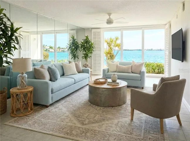 Virtually Staged Living Room