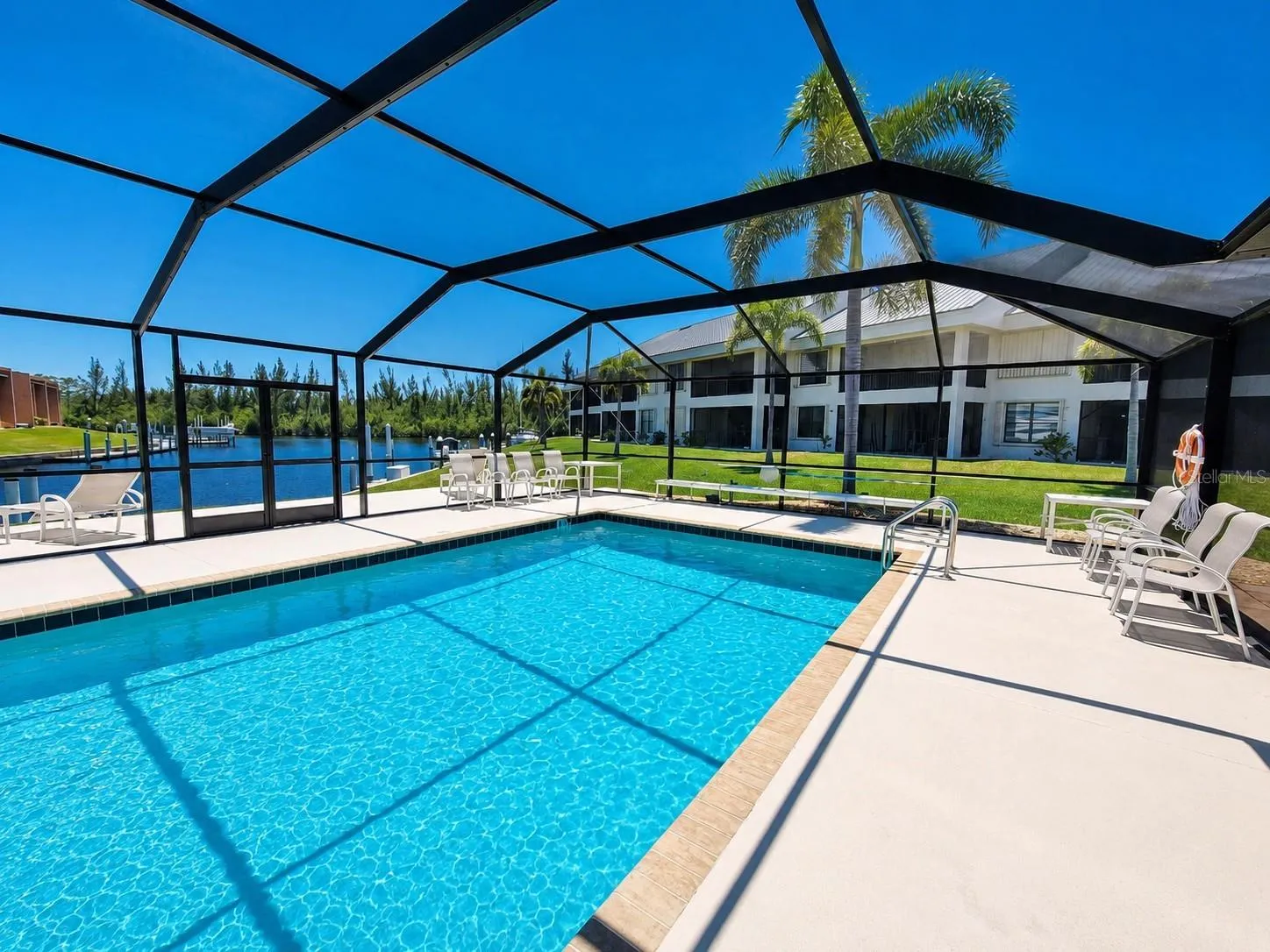 Residents pool with sunning, grilling, dining and restroom access, plus this WOW waterfront view.