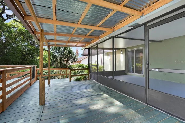 Covered Exterior Deck