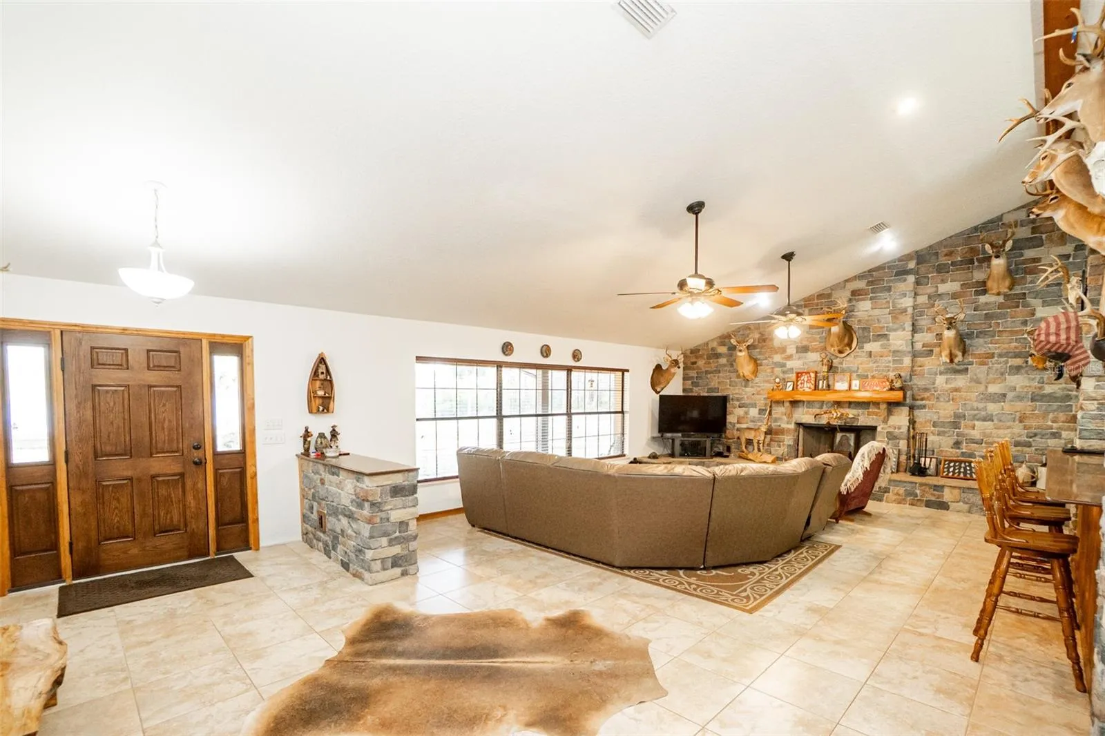 Open-concept entertaining layout designed for group hosting