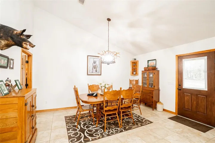 Dedicated dining and gathering areas for guest accommodations