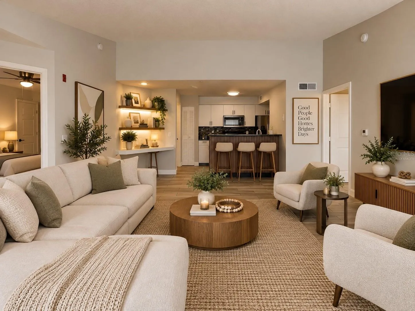 The  photos have been virtually staged and/or digitally enhanced using AI for marketing purposes only. Furniture, décor, and other staged items shown in the images are not included with the sale or lease of the property.