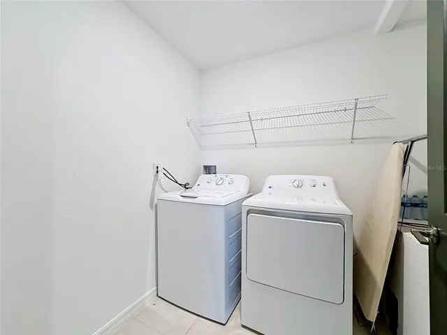 Laundry room conveniently located on the second floor