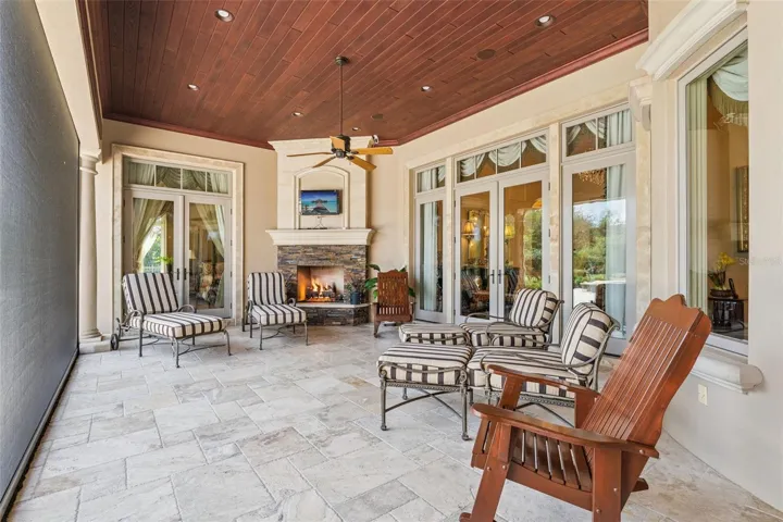 Porch with Fireplace
