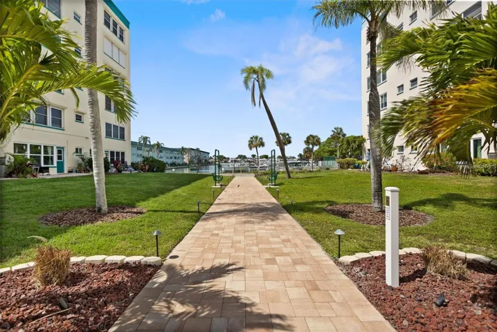 walkway from pool to water
