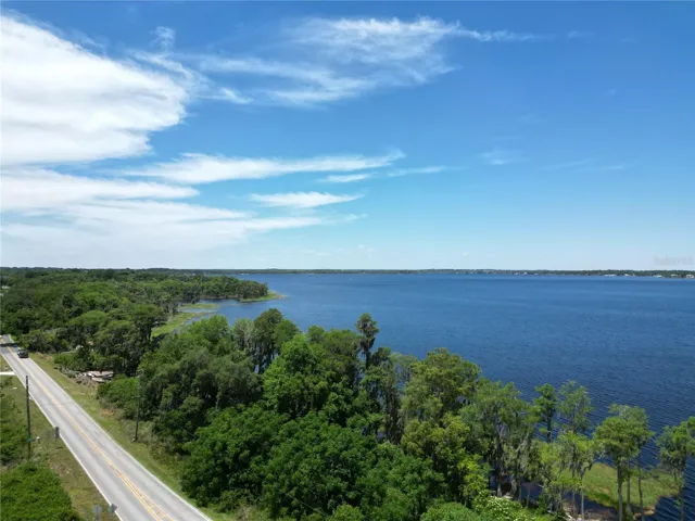 Looking west along the lake