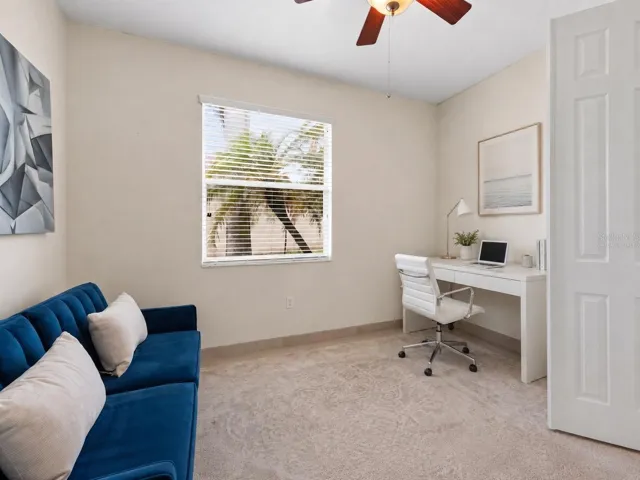 Virtually Staged-Third Bedroom/Office