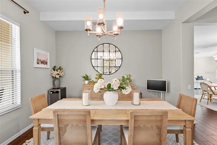 Formal dining room to the left as you enter the front door.
